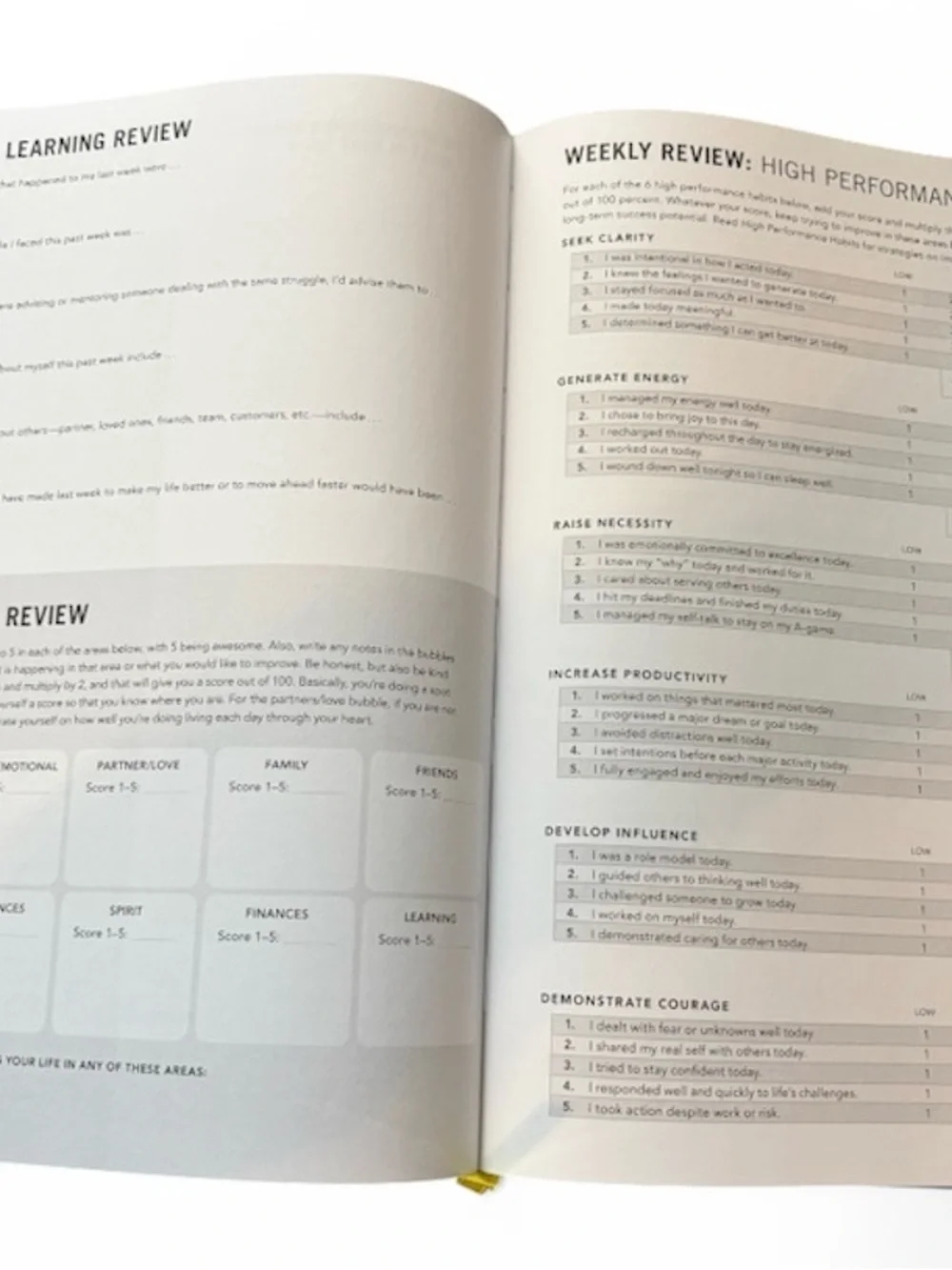 The High Performance Planner - Black